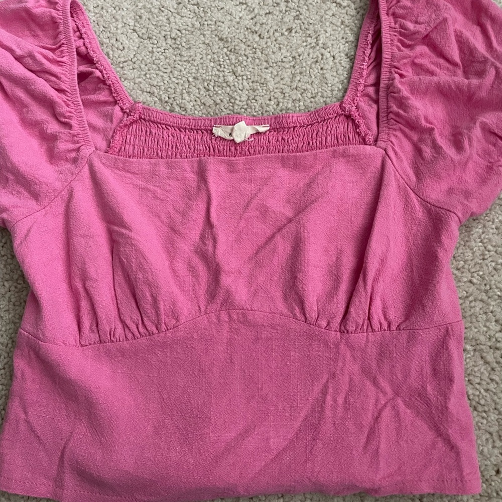 pacsun LA hearts pink top